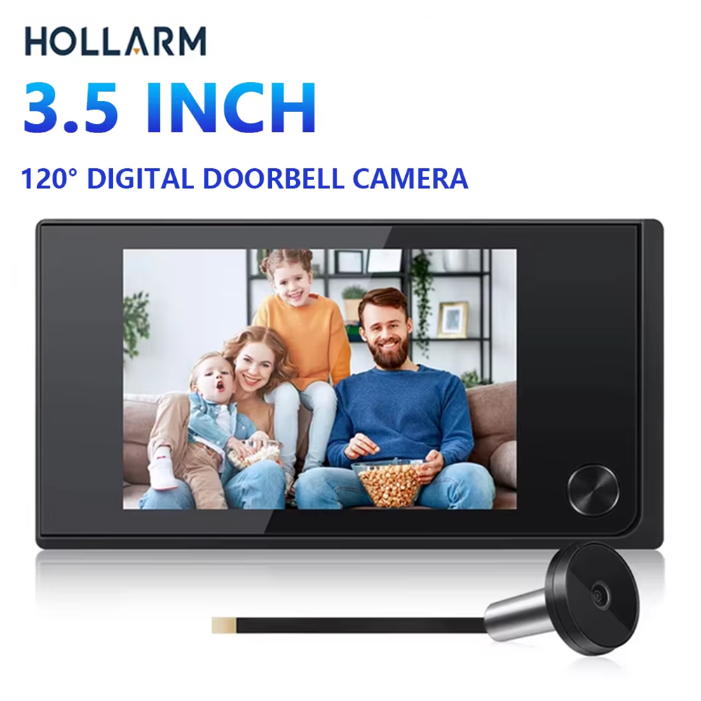 Smart Home Video Doorbell - Hollarm 3.5 인치 무선 초인종 카메라