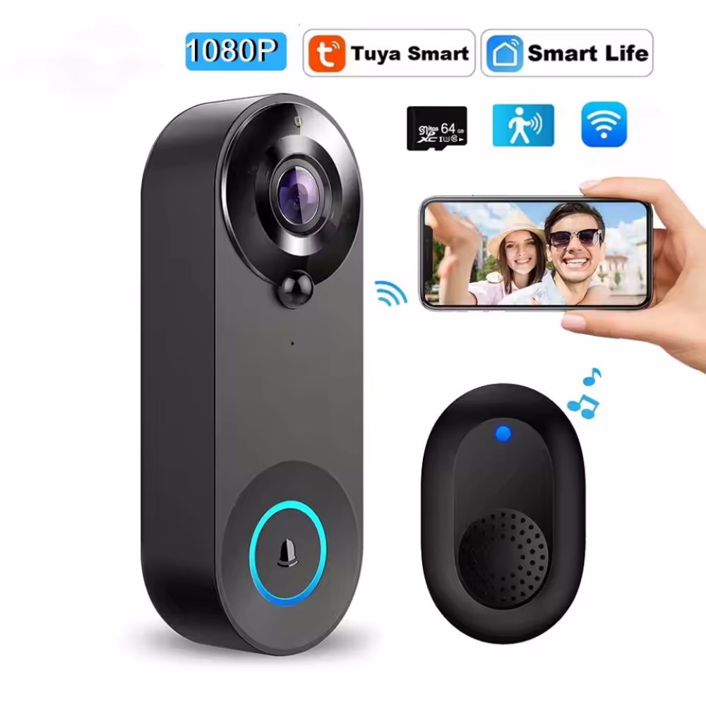 Smart Home Battery Camera - Tuya 1080P 무선 WIFI 초인종 비디오
