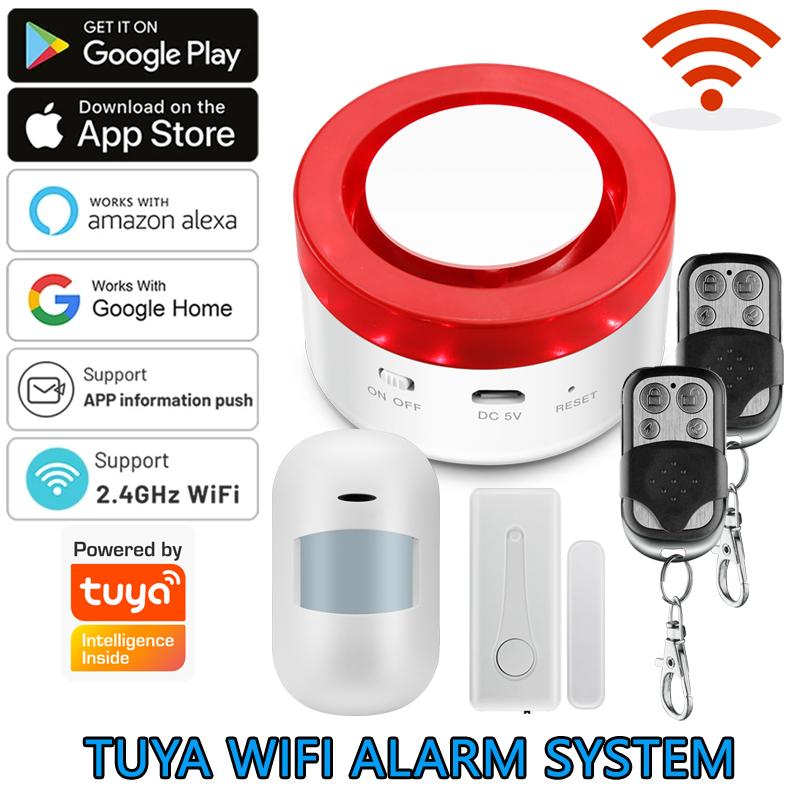 Smart Home Automation System - 와이파이 투야 홈 경보 시스템, 120DB