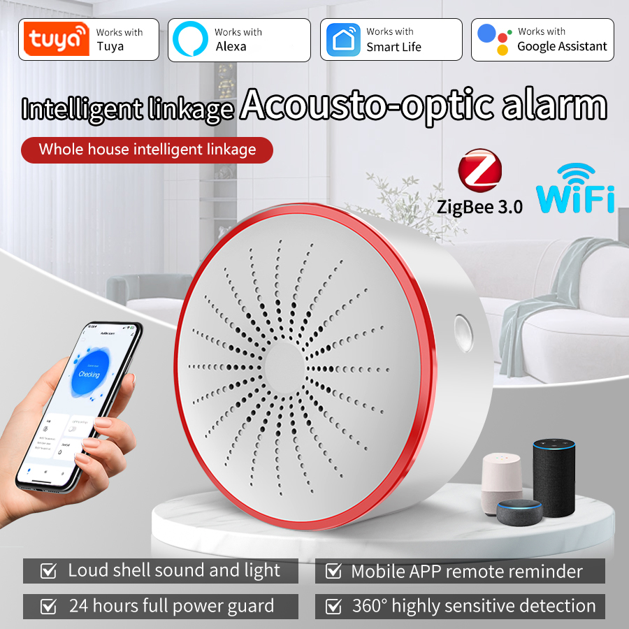Smart Home Theater - Tuya WiFi ZigBee 스마트 알람 사이렌