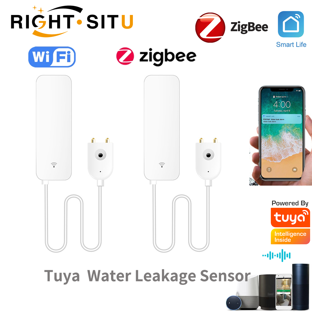 Smart Home Green - Tuya WiFi 누수 센서, 누수 감지기,