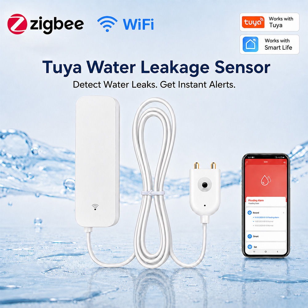 Smart Home Green - ZigBee WiFi 누수 센서 홍수 누출