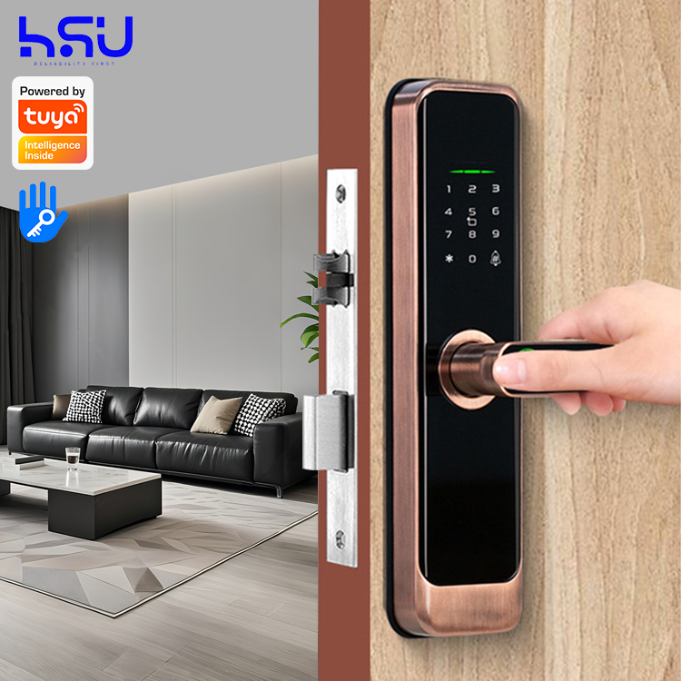 Smart Home Door Lock - 디지털 스마트 도어락 비밀번호 홈 우드