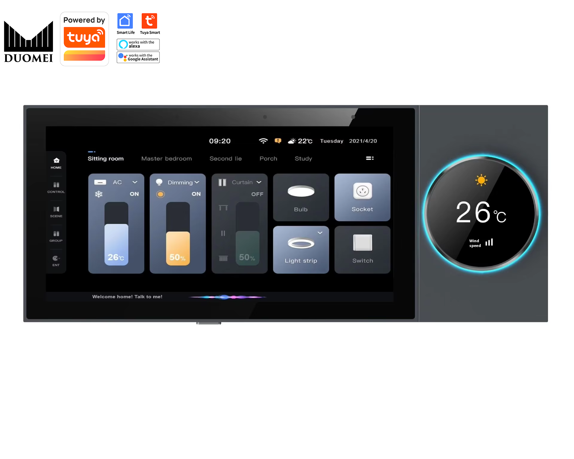 Zigbee Gateway - DUOMEI 스마트 홈 시스템 투야 WiFi