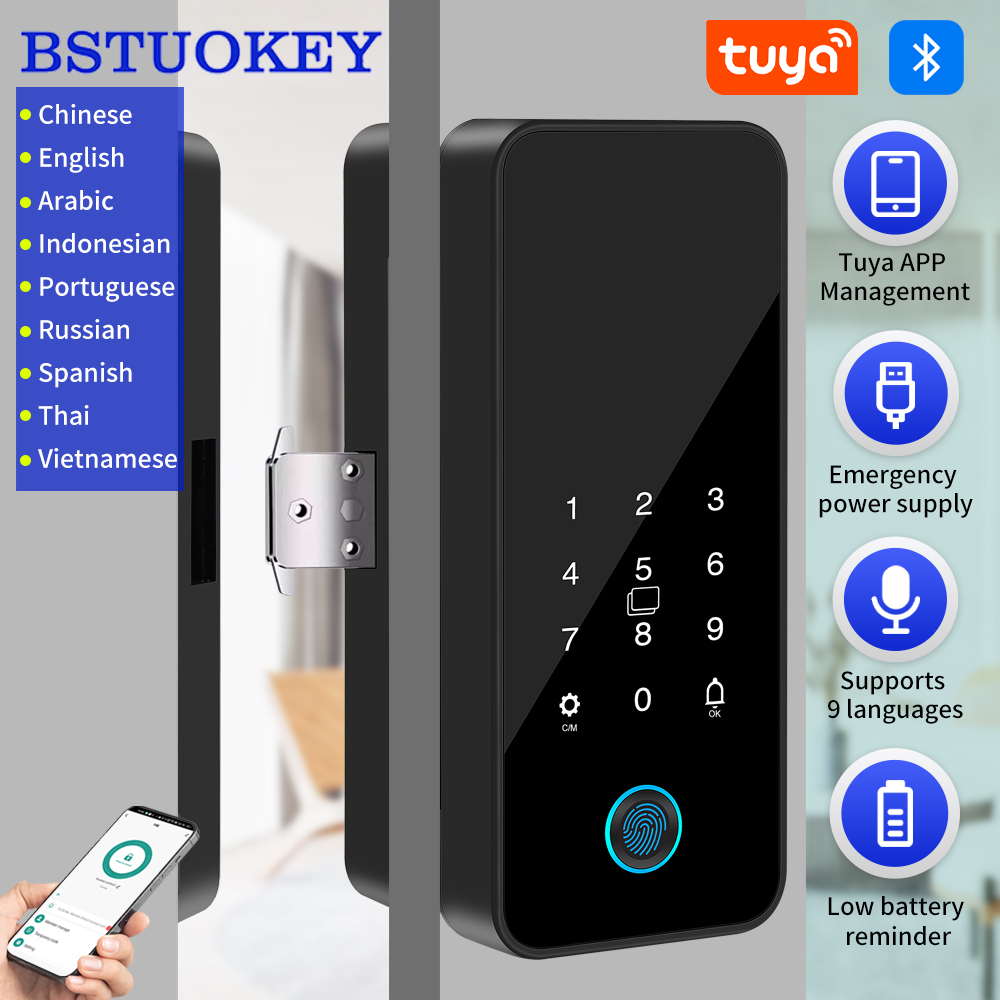 Smart Home Green - Tuya 스마트 라이프 블루투스 유리 도어