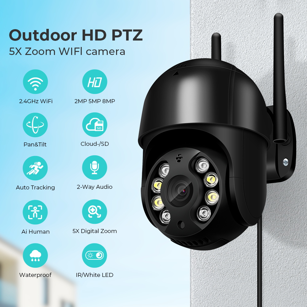 Smart Home Imou - 8MP 야외 4.0X 줌 감시 보안