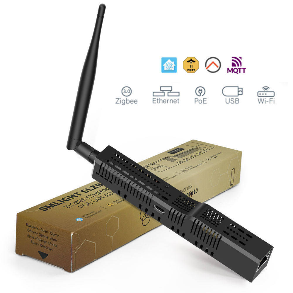 Zigbee Gateway - SMLIGHT SLZB-06P10 지그비 3.0 이더넷, USB