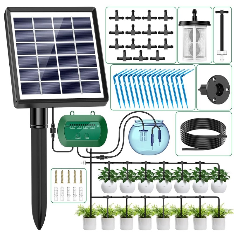 Smart Home Green - 냄비 식물을위한 내장 1800mAh 배터리 관개