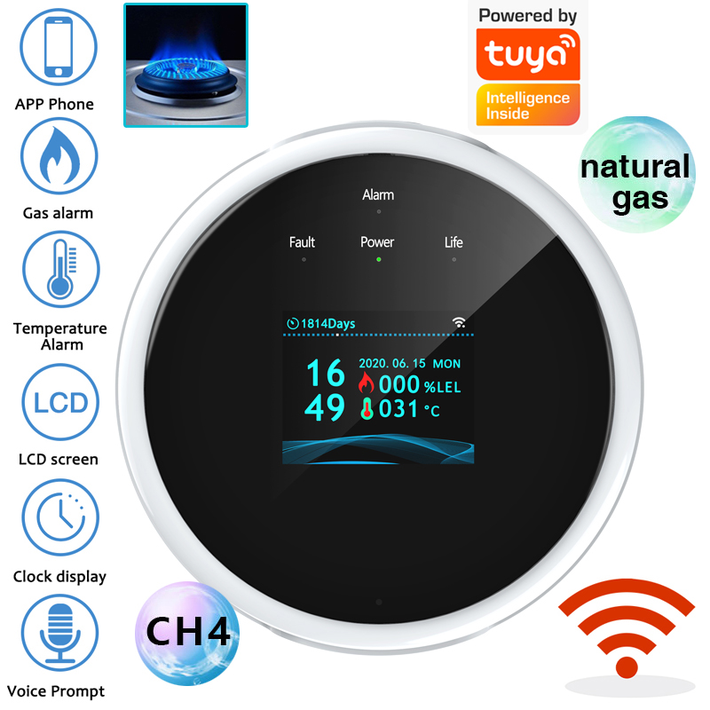 Smart Home Automation System - 2.4G WiFi 가스 경보 센서 가연성