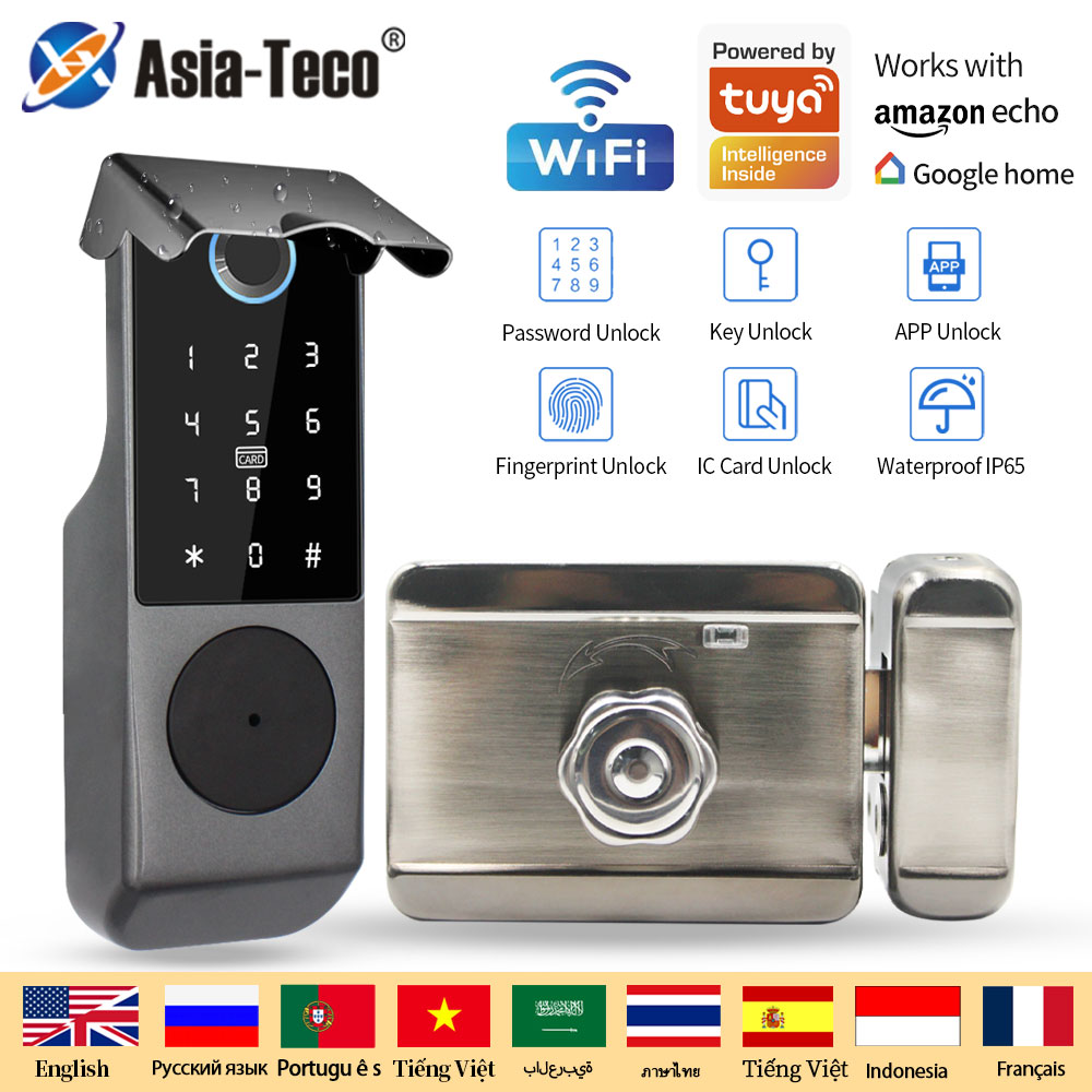 Smart Home Imou - Tuya App 지문 스마트 도어락 지원,