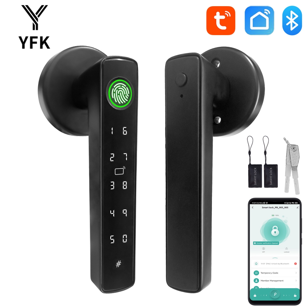 Smart Home Green - YFK 투야 5-in-1 스마트 도어 핸들