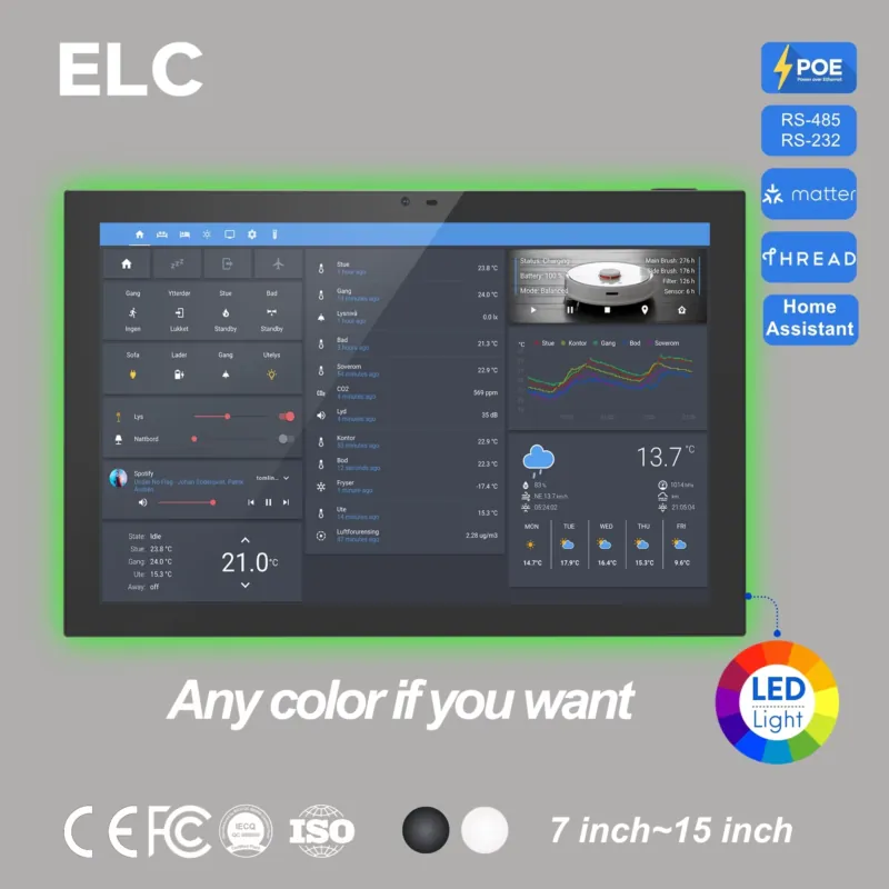 Zigbee Gateway - 홈 어시스턴트 10.1인치 안드로이드 14 스마트