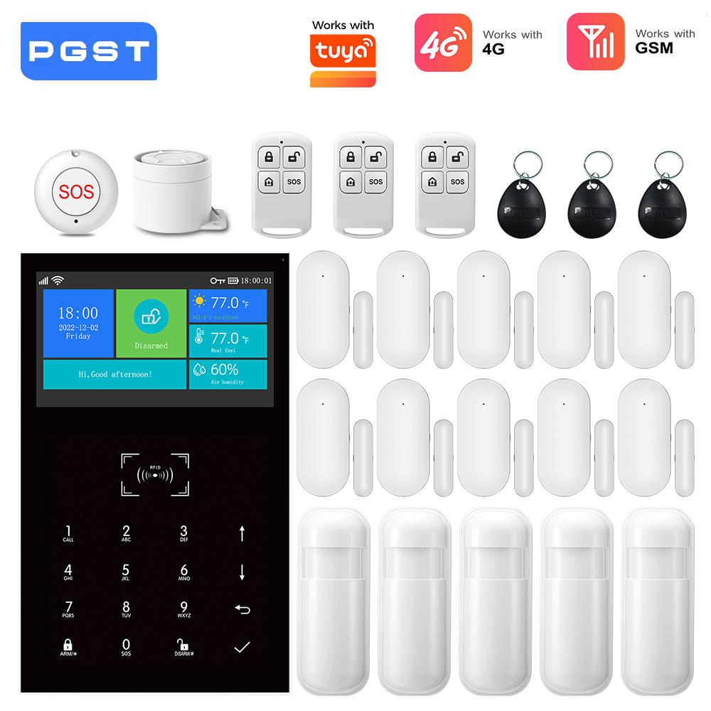 Smart Home Demo Kit - 4G GSM WiFi 알람 시스템, 투야
