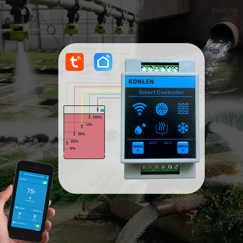 KONLEN Tuya 수위 센서 WIFI 스마트 홈 누 - Smart Home Outdoor 리뷰 및 가격
