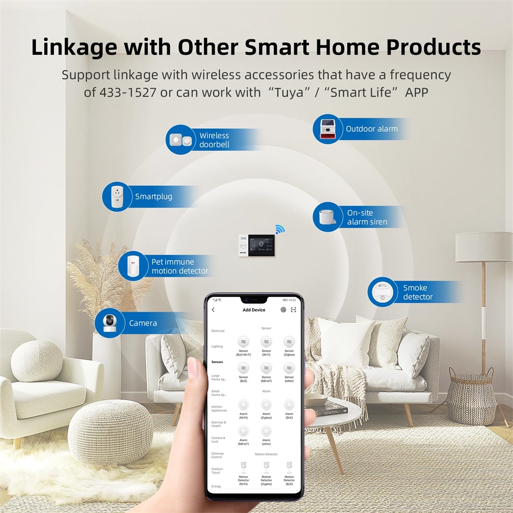 2.4G WIFI 스마트 GSM 알람 시스템, TUYA - Smart Home Automation System 리뷰 및 가격