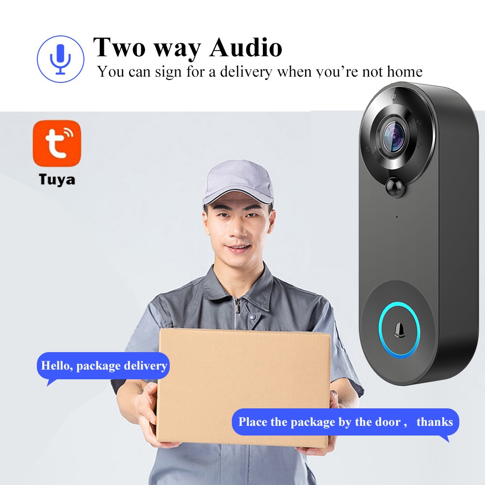Tuya 1080P 무선 WIFI 초인종 비디오 인터콤 - Smart Home Battery Camera 리뷰 및 가격