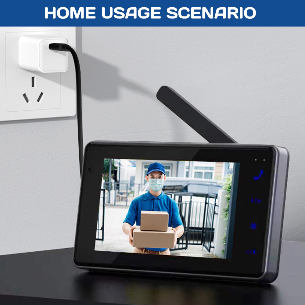 4.3인치 HD IPS 스크린 무선 비주얼 인터콤 초인 - Smart Home Video Doorbell 리뷰 및 가격