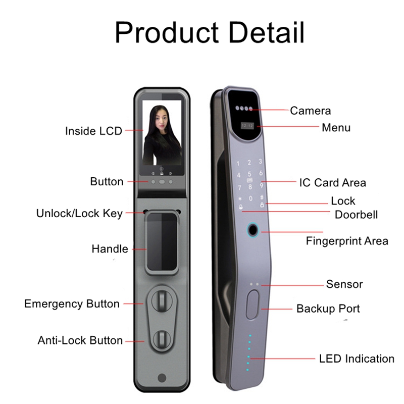 투야 와이파이 전자 지문 스마트 문짝 잠금 장치, 3D - Smart Home Battery Camera 리뷰 및 가격