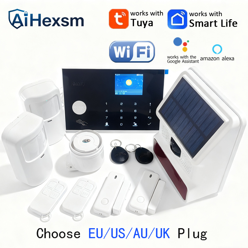 무선 야외 태양광 사이렌 와이파이 GSM 알람 시스템  - Smart Home Demo Kit 리뷰 및 가격