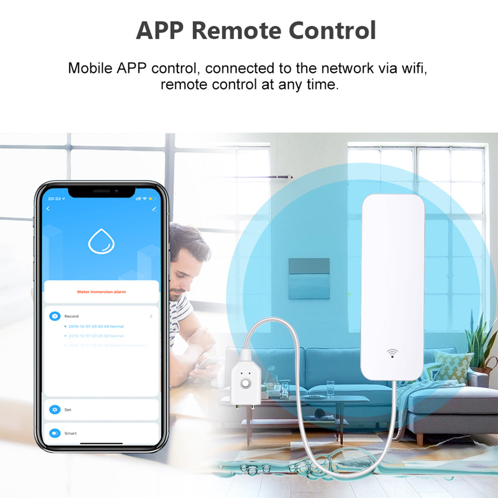 Tuya WiFi 누수 센서, 누수 감지기, Smart - Smart Home Green 리뷰 및 가격