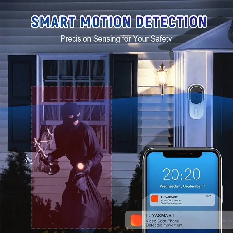 Tuya 스마트 비디오 초인종 양방향 인터콤 모바일 앱 - Smart Home Video Doorbell 리뷰 및 가격
