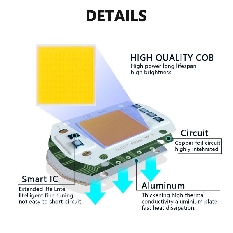 3000K 6000K LED COB 칩 라이트 비드,  - Smart Home Outdoor 리뷰 및 가격