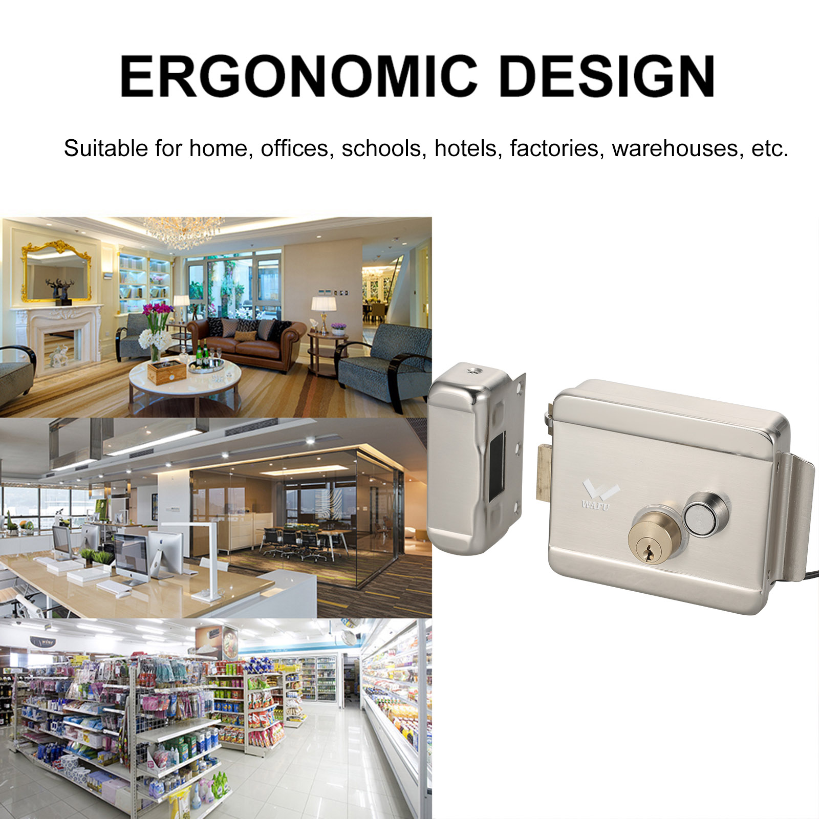 WAFU 스마트 전기 게이트 문짝 잠금 장치, 보안 전 - Smart Home Door Lock 리뷰 및 가격