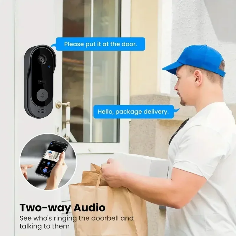 비디오 HD 무선 방수 도어벨 카메라, 야간 투시 및  - Smart Home Video Doorbell 리뷰 및 가격