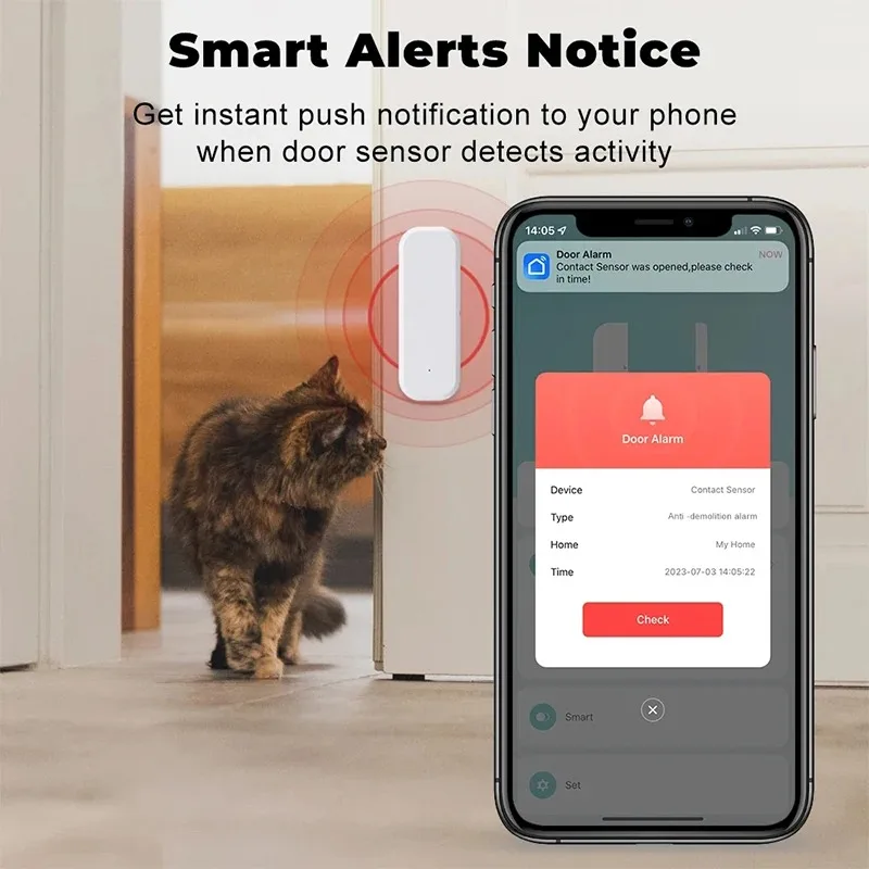Tuya WiFi 스마트 도어 윈도우 센서 개폐 감지기 - Smart Home Automation System 리뷰 및 가격