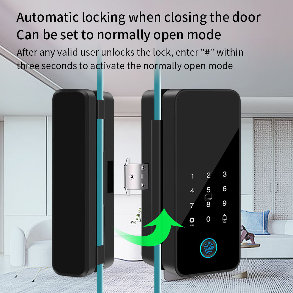 Tuya 스마트 라이프 블루투스 유리 도어 잠금 장치  - Smart Home Green 리뷰 및 가격