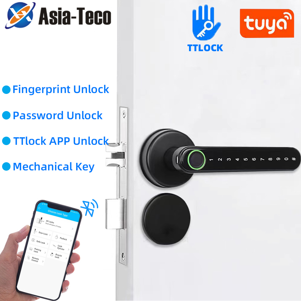TTLock 스마트 블루투스 지문 잠금 장치 전자 손잡 - Smart Home Door Lock 리뷰 및 가격