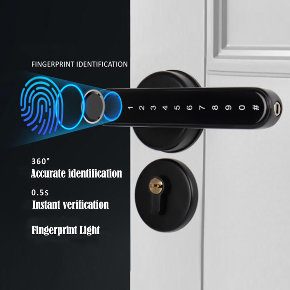 TTLock 스마트 블루투스 지문 잠금 장치 전자 손잡 - Smart Home Door Lock 리뷰 및 가격