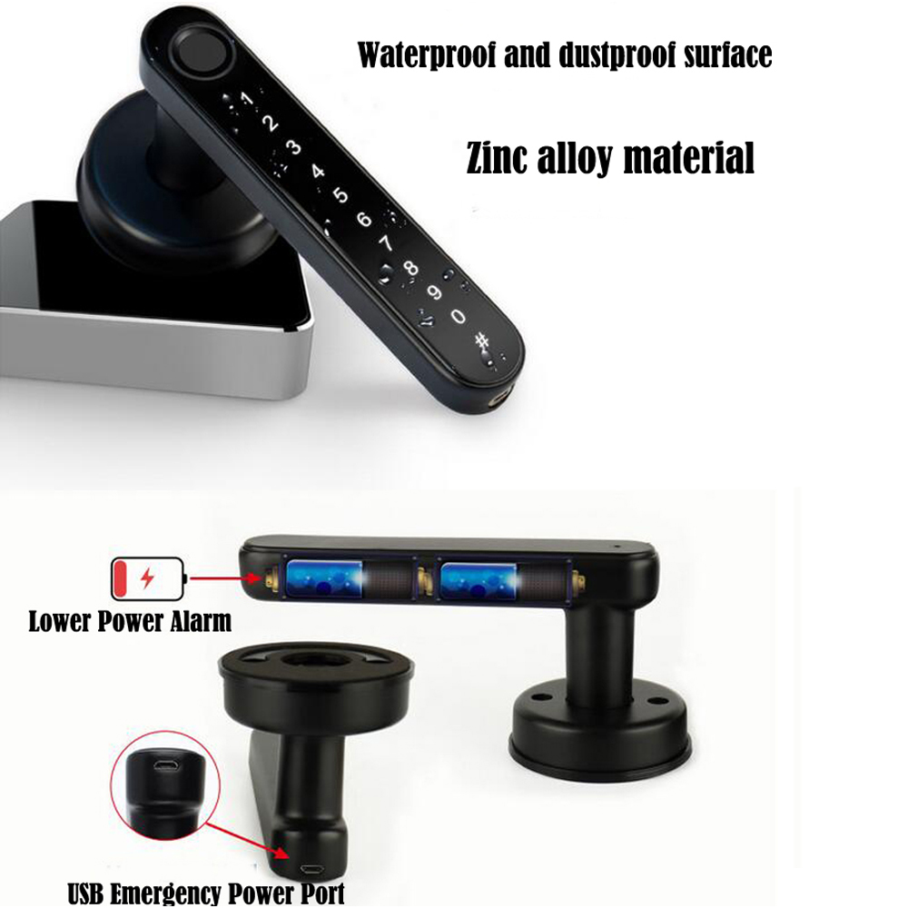 TTLock 스마트 블루투스 지문 잠금 장치 전자 손잡 - Smart Home Door Lock 리뷰 및 가격