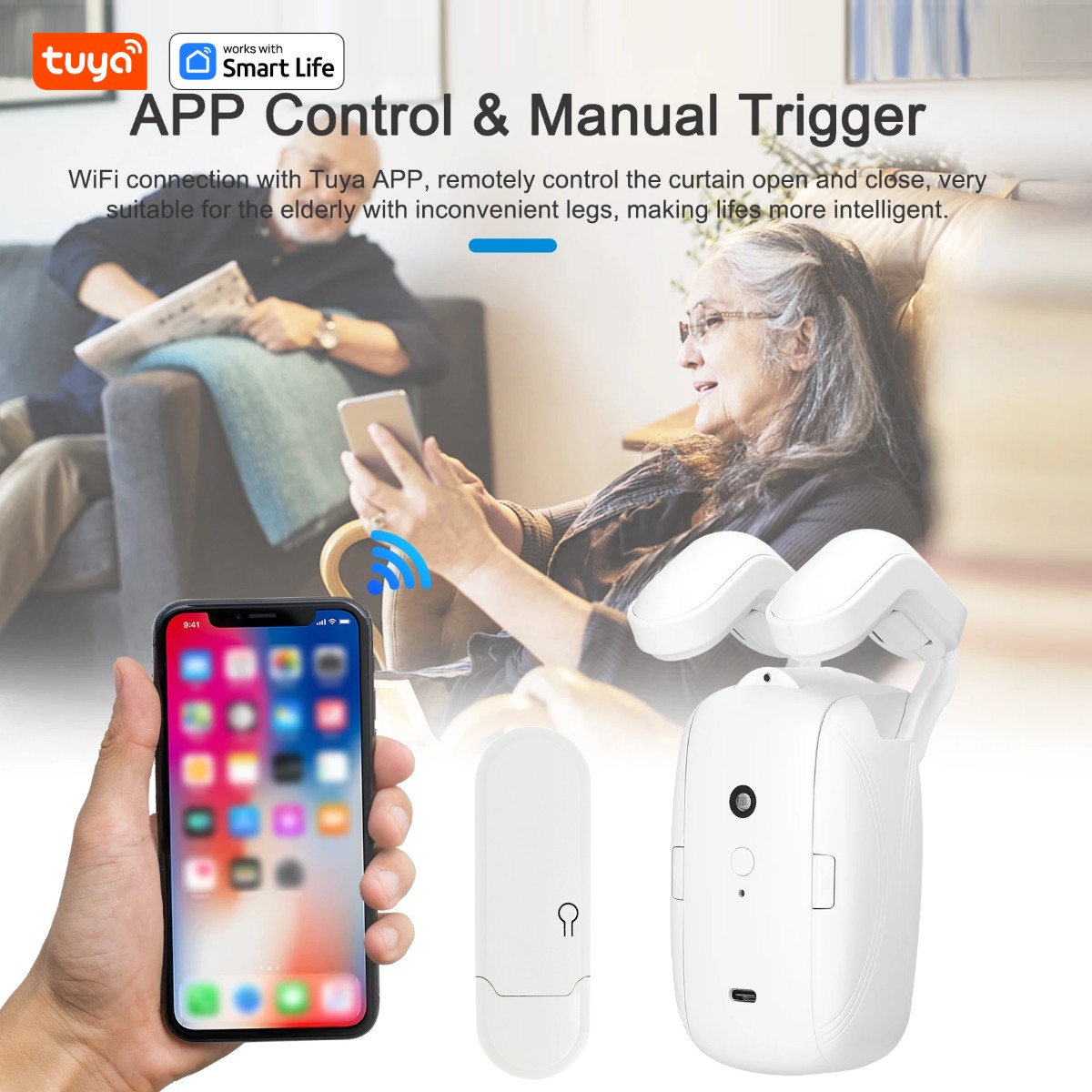 1/2개 투야 스마트 와이파이 커튼 로봇 (허브 포함  - Smart Home Registration 리뷰 및 가격