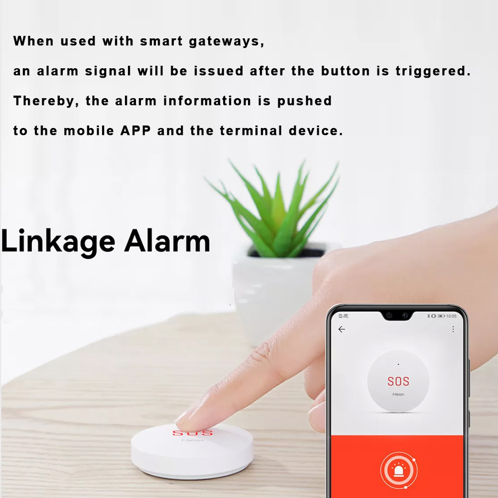 Zigbee 투야 SOS 비상 버튼, 홈 보안 경보 시 - Smart Home Automation System 리뷰 및 가격