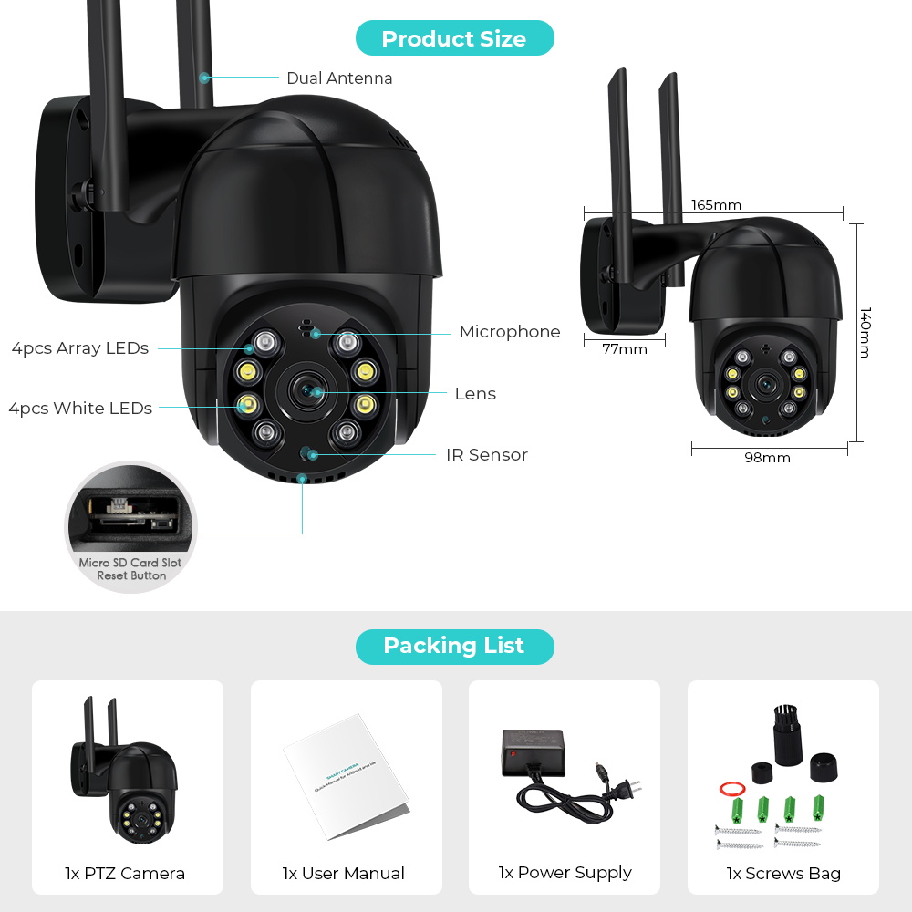 8MP 야외 4.0X 줌 감시 보안 카메라 방수 카메라 - Smart Home Imou 리뷰 및 가격