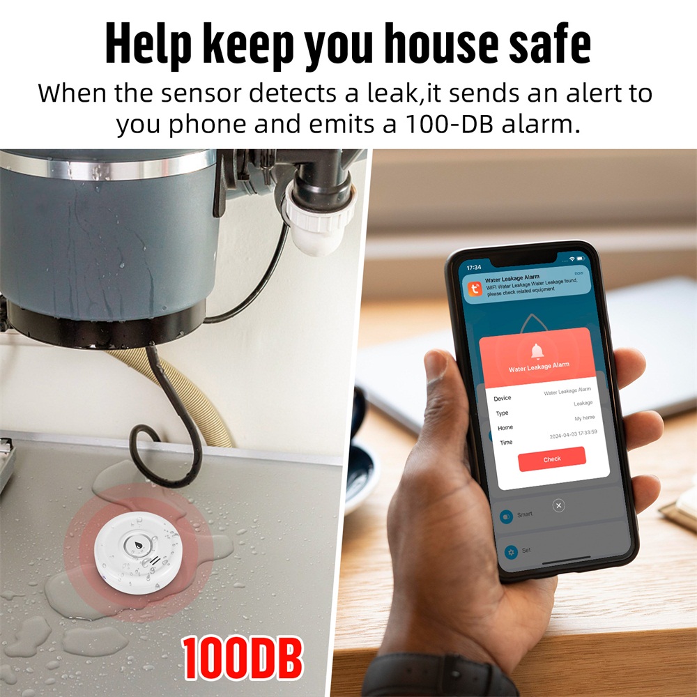Fuers 누수 감지기 스마트 홈 알람, 투야 스마트  - Smart Home Automation System 리뷰 및 가격