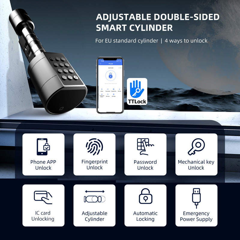 스마트 유로 원통형 도어락 ttlock 앱 키리스 보안 - Smart Home Door Lock 리뷰 및 가격