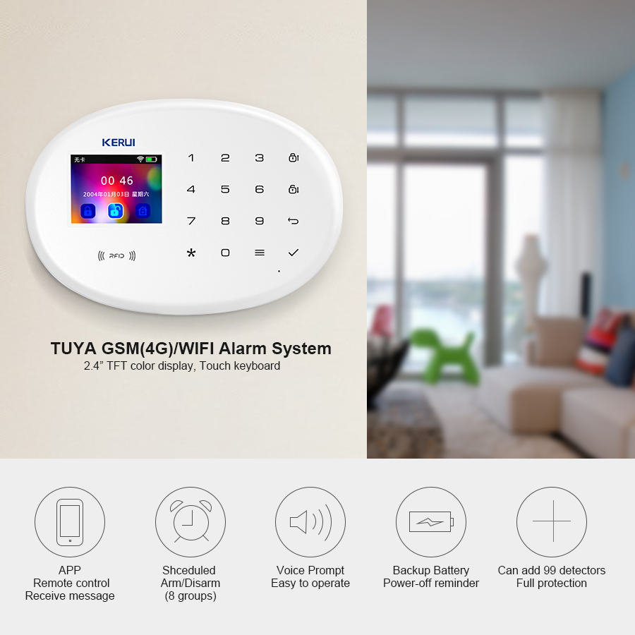 KERUI W202 와이파이 GSM 경보 시스템 키트, - Smart Home Demo Kit 리뷰 및 가격