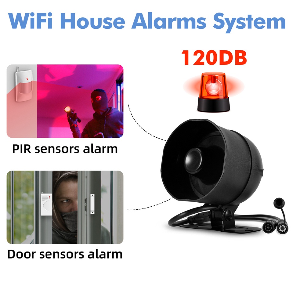 KERUI 120db 사이렌 경보 시스템 WiFi Tu - Smart Home Demo Kit 리뷰 및 가격