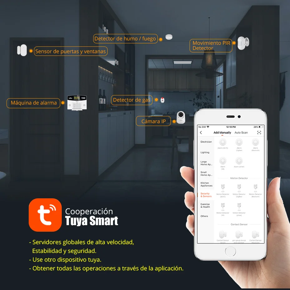 Fuers Tuya 스마트 경보 시스템 키트 WIFI  - Smart Home Demo Kit 리뷰 및 가격