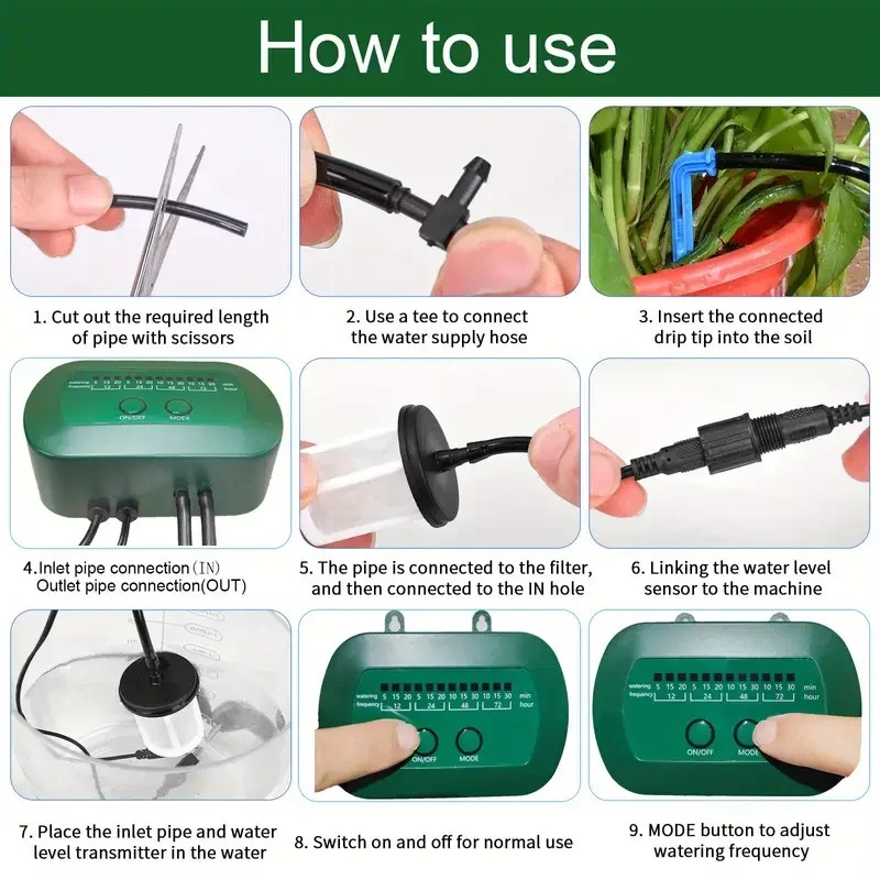 냄비 식물을위한 내장 1800mAh 배터리 관개 기능이 - Smart Home Green 리뷰 및 가격