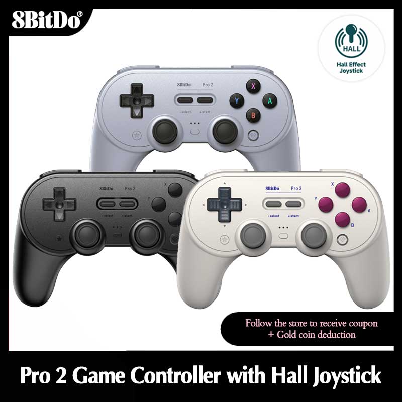 8Bitdo Pro2 블루투스 게임 컨트롤러, 홀 효과 - Smart Home Raspberry Pi 리뷰 및 가격