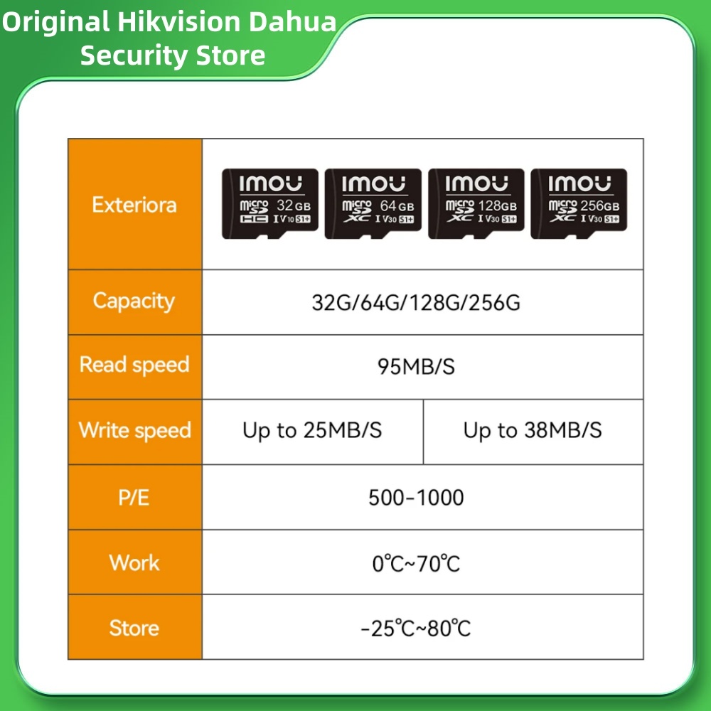 Dahua Imou MicroSD S1 시리즈 메모리  - Smart Home Imou 리뷰 및 가격