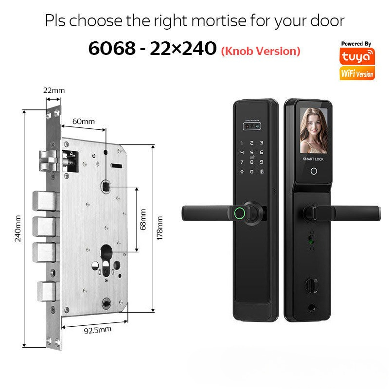 EGFirtor 반자동Tuya 지문 비밀번호 잠금 장치 - Smart Home Battery Camera 리뷰 및 가격