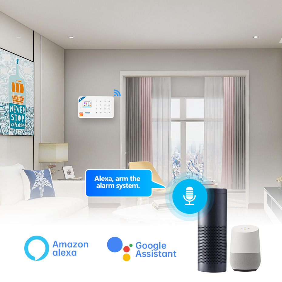 KERUI 보안 경보 시스템 키트 W184 4G WIF - Smart Home Demo Kit 리뷰 및 가격