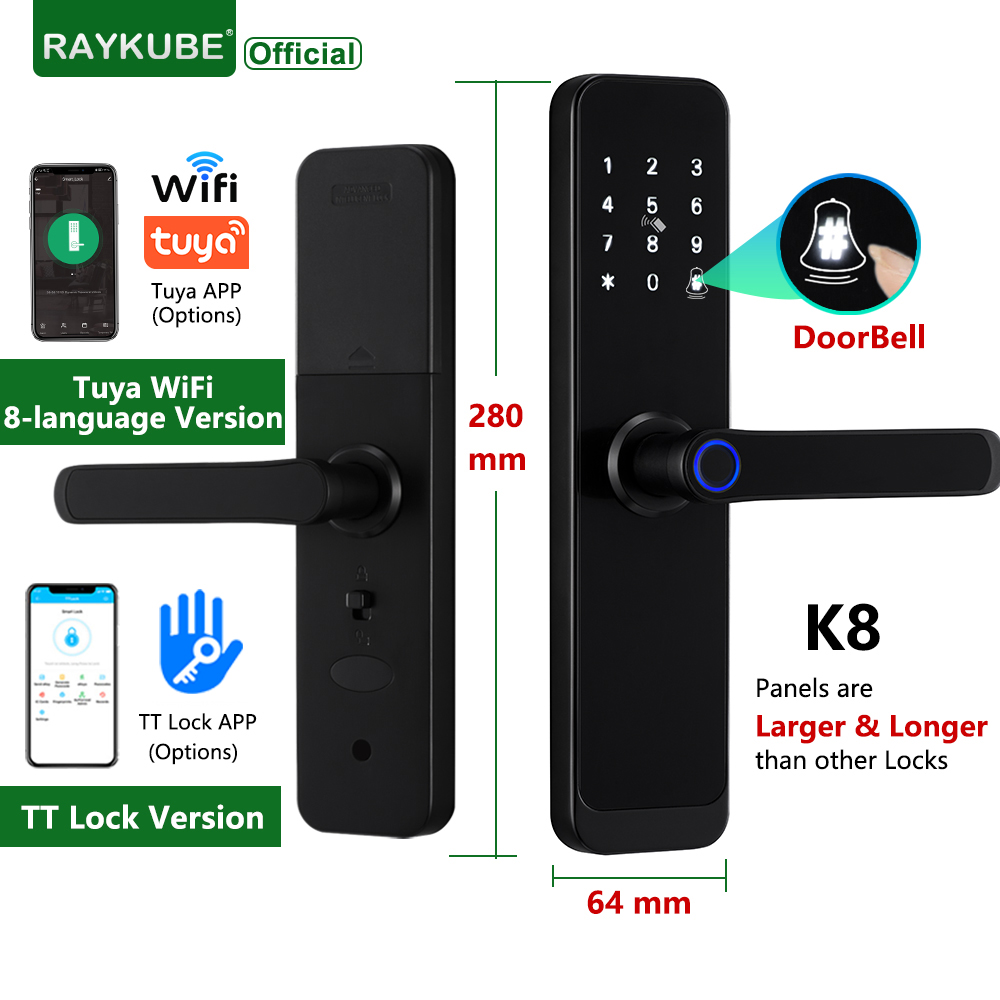 RAYKUBE K8 스마트 도어 잠금 장치 TTlock - Smart Home Imou 리뷰 및 가격