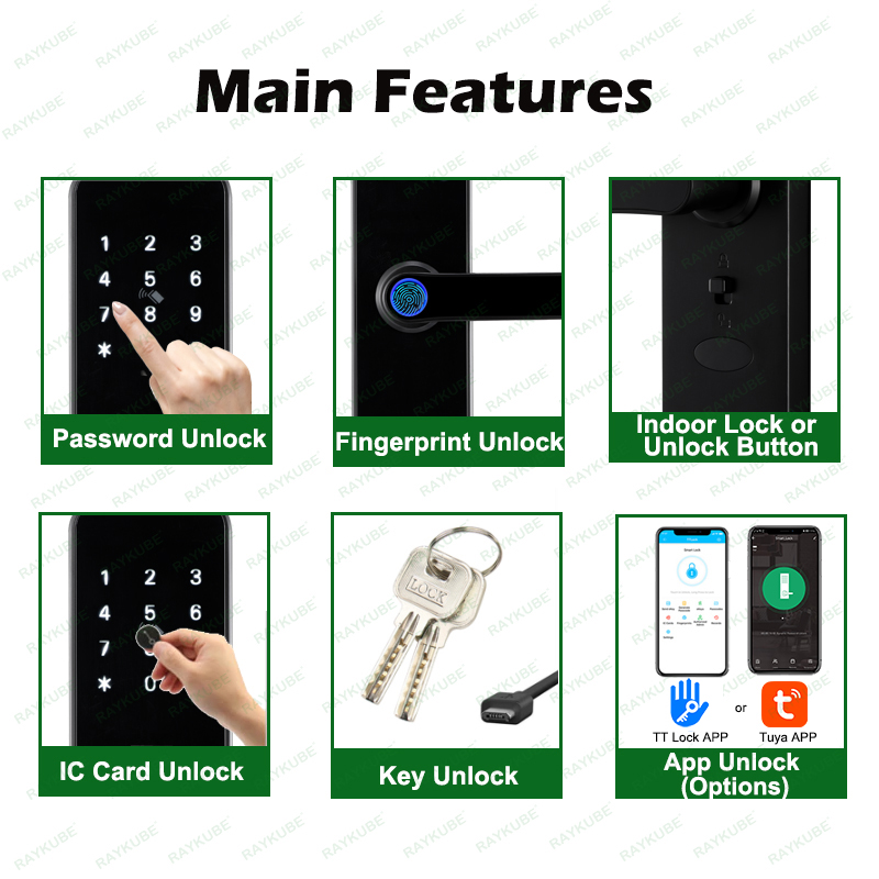 RAYKUBE K8 스마트 도어 잠금 장치 TTlock - Smart Home Imou 리뷰 및 가격