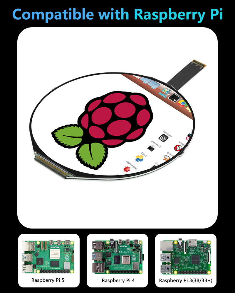5인치 IPS 1080*1080 원형 스크린 LCD 디 - Smart Home Raspberry Pi 리뷰 및 가격