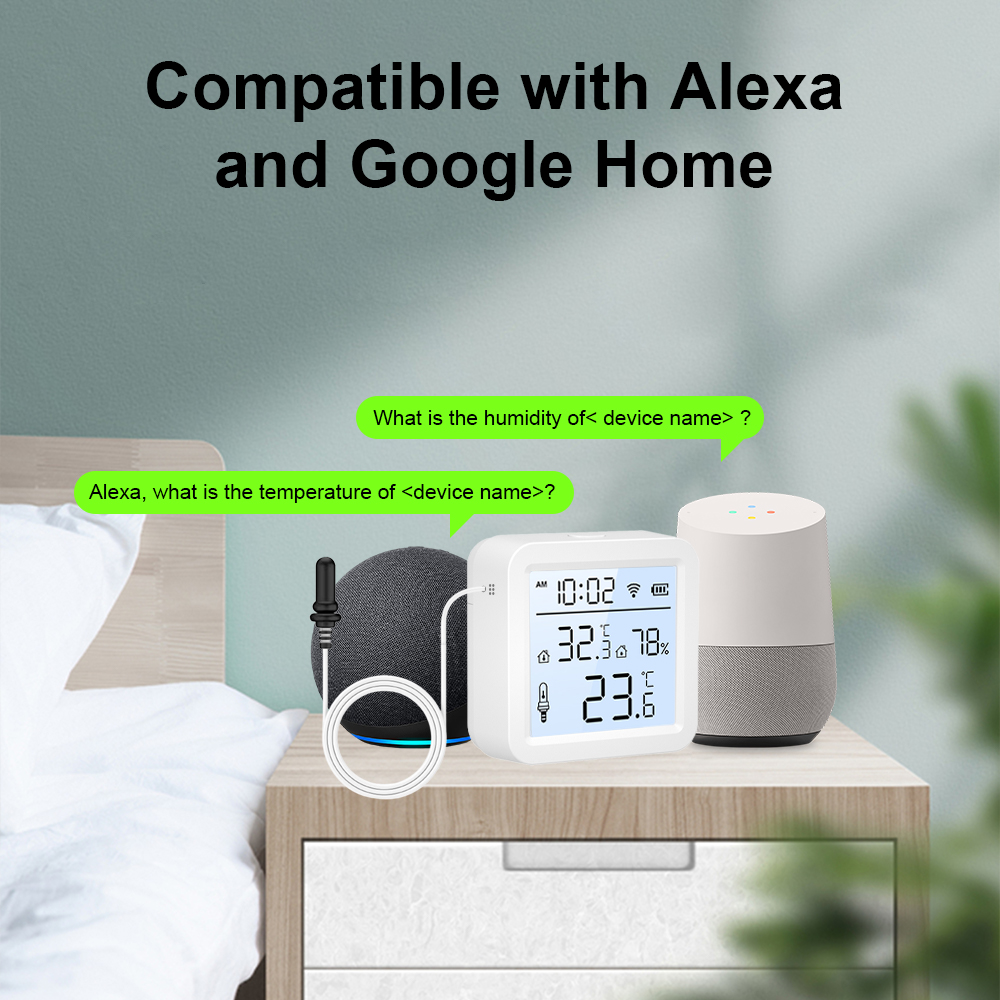 외부 프로브가 있는 WiFi 습도 온도 센서, 실내/실 - Smart Home Outdoor 리뷰 및 가격